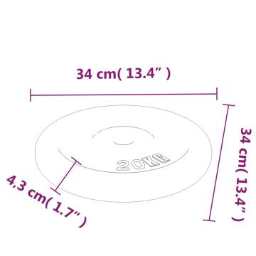 20 kg Cast Iron Weight Plate - Durable & Multi-functional