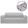 2-Seater Stretch Couch Slipcover – Grey Polyester Jersey