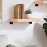 Wall Shelf 40x20x6 cm Untreated Solid Wood Oak | Hipo Market