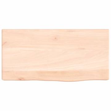 Wall Shelf 40x20x6 cm Untreated Solid Wood Oak | Hipo Market