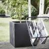 Capi Planter Urban Smooth Square 40x40x40 cm Black KBL903