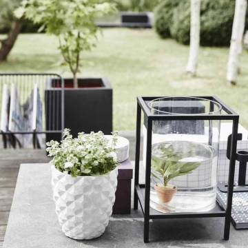 Capi Planter Urban Smooth Square 40x40x40 cm Black KBL903