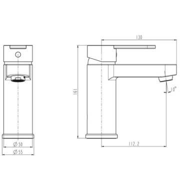 SCHÜTTE Elephant Basin Mixer - Premium Chrome Finish