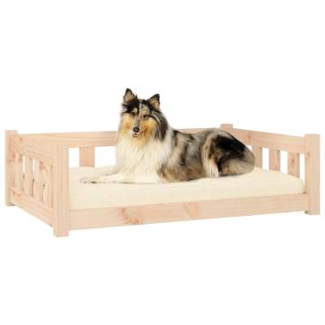 Comfortable Solid Wood Dog Bed - 95.5x65.5x28 cm