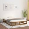 Bed Frame Honey Brown 200x200 cm Solid Wood Colour honey brown Size 200 x 200 cm 