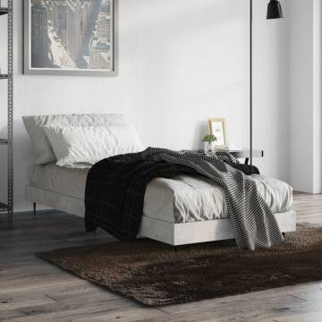 Concrete Grey Bed Frame 75x190 cm | Stylish & Durable Sleep