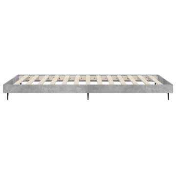 Concrete Grey Bed Frame 75x190 cm | Stylish & Durable Sleep