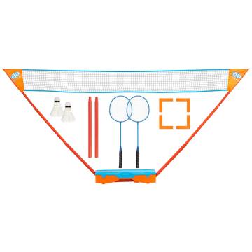 Get & Go Instant Badminton Game Set | Blue & Orange