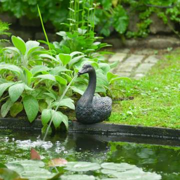 Ubbink Floating Spitter Swan Fountain | Garden Water Feature