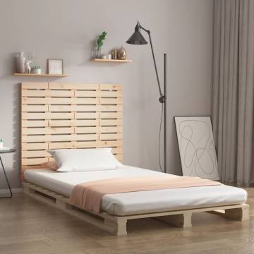 Elegant Solid Wood Pine Wall Headboard - 106x3x91.5 cm