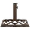 Umbrella Base Bronze 44x44x31 cm - Sturdy Cast Iron Support