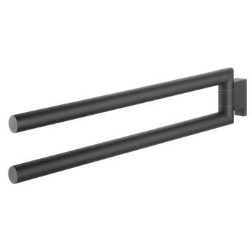 Tiger 2 Arm Towel Rail 'Bold' Matt Black - Stylish & Functional