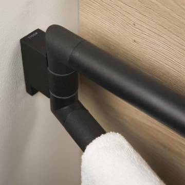 Tiger 2 Arm Towel Rail 'Bold' Matt Black - Stylish & Functional