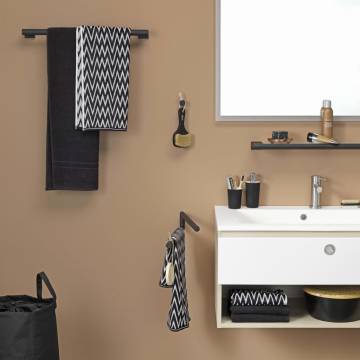 Tiger 2 Arm Towel Rail 'Bold' Matt Black - Stylish & Functional