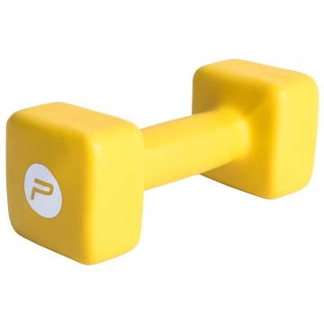 Pure2Improve 5kg Neoprene Dumbbell - Yellow for Total Body Workout