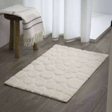 Sealskin Pebbles Cotton Bath Mat 60x90 cm in Ivory