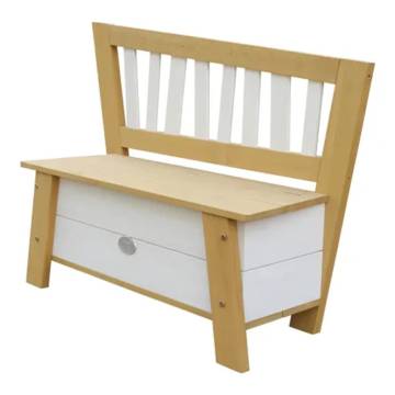 AXI Storage Bench Corky Brown & White - Stylish & Practical