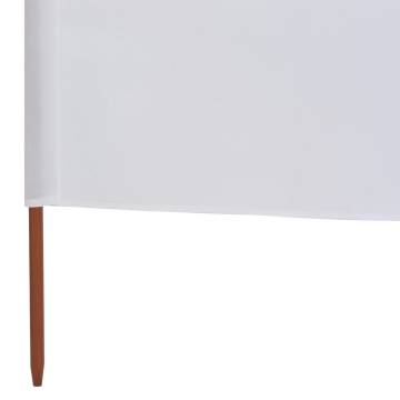 9-Panel Wind Screen Fabric 1200x80 cm - Sand White | HipoMarket