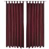 2 pcs Bordeaux Micro-Satin Curtains with Loops 140 x 225 cm Colour bordeaux Size 225 cm Quantity in Package 2 