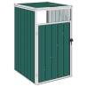 Garbage Bin Shed Green 72x81x121 cm Steel Colour green Size 1 bin Number of bins 1 