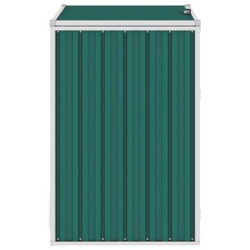 Garbage Bin Shed Green 72x81x121 cm - Durable Steel Storage