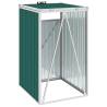 Garbage Bin Shed Green 72x81x121 cm - Durable Steel Storage