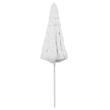 Hawaii Beach Umbrella White 300 cm - UV Protective & Stylish