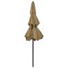 3-Tier Parasol with Aluminium Pole Taupe 2.5m - Hipomarket