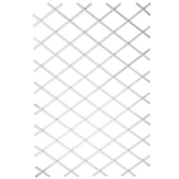 Nature Garden Trellis 100x200 cm PVC White | Hipomarket