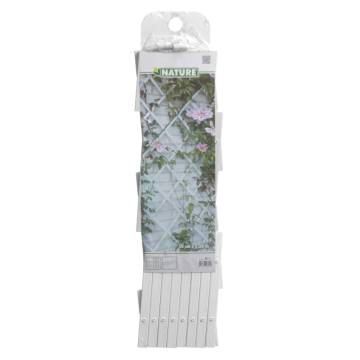 Nature Garden Trellis 100x200 cm PVC White | Hipomarket