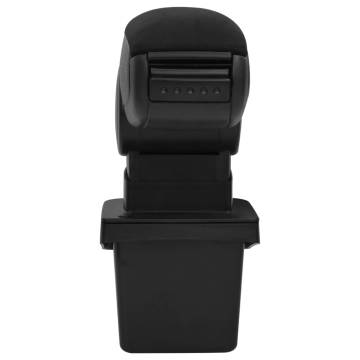 Car Armrest Black - Durable ABS Storage Solution for Vehicles