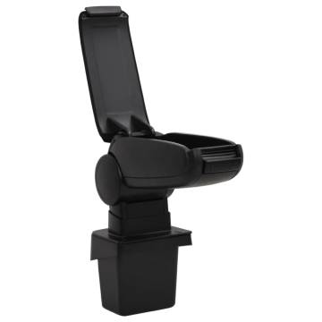 Car Armrest Black - Durable ABS Storage Solution for Vehicles