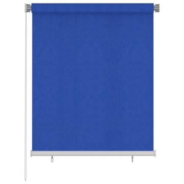 Outdoor Roller Blind 120x140 cm Blue - UV Protection & Privacy