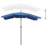 Garden Parasol with Pole 200x130 cm - Azure Blue | HipoMarket