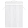 Bamboo Laundry Basket White - Stylish & Functional Storage