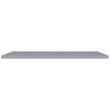 Floating Wall Shelves 2pcs Grey - Stylish MDF Display Shelves