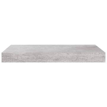 Floating Wall Shelves - 2 Pcs Concrete Grey | HipoMarket UK