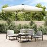 Outdoor Parasol with Steel Pole 300 cm - Sand White