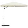 Outdoor Parasol with Steel Pole 300 cm - Sand White