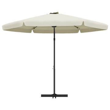 Outdoor Parasol with Steel Pole 300 cm - Sand White