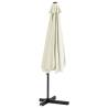 Outdoor Parasol with Steel Pole 300 cm - Sand White