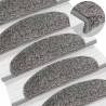 Carpet Stair Treads 15 pcs Grey 65x21x4 cm Colour grey Size 65 x 21 x 4 cm Quantity in Package 15 