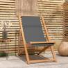 Folding Beach Chair Solid Teak Wood Grey Colour grey Quantity in Package 1 Model without armrest Number of 