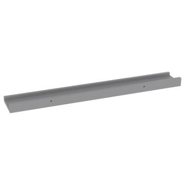 Stylish Grey Wall Shelves - 4 pcs | Hipo Market