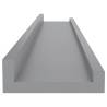 Stylish Grey Wall Shelves - 4 pcs | Hipo Market