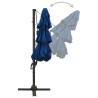 4-Tier Parasol with Aluminium Pole - Azure Blue 3x3m