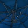 4-Tier Parasol with Aluminium Pole - Azure Blue 3x3m