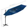 4-Tier Parasol with Aluminium Pole - Azure Blue 3x3m