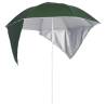 Beach Umbrella with Side Walls Green 215 cm Colour green Quantity in Package 1 