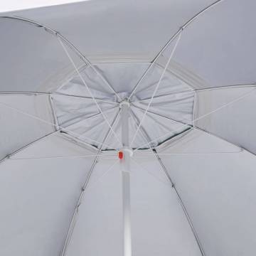 Beach Umbrella with Side Walls - Green 215 cm | HiPoMarket